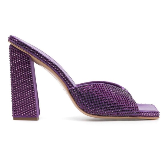 GIABORGHINI glass-crystal embellished mules - Picture 3 of 3